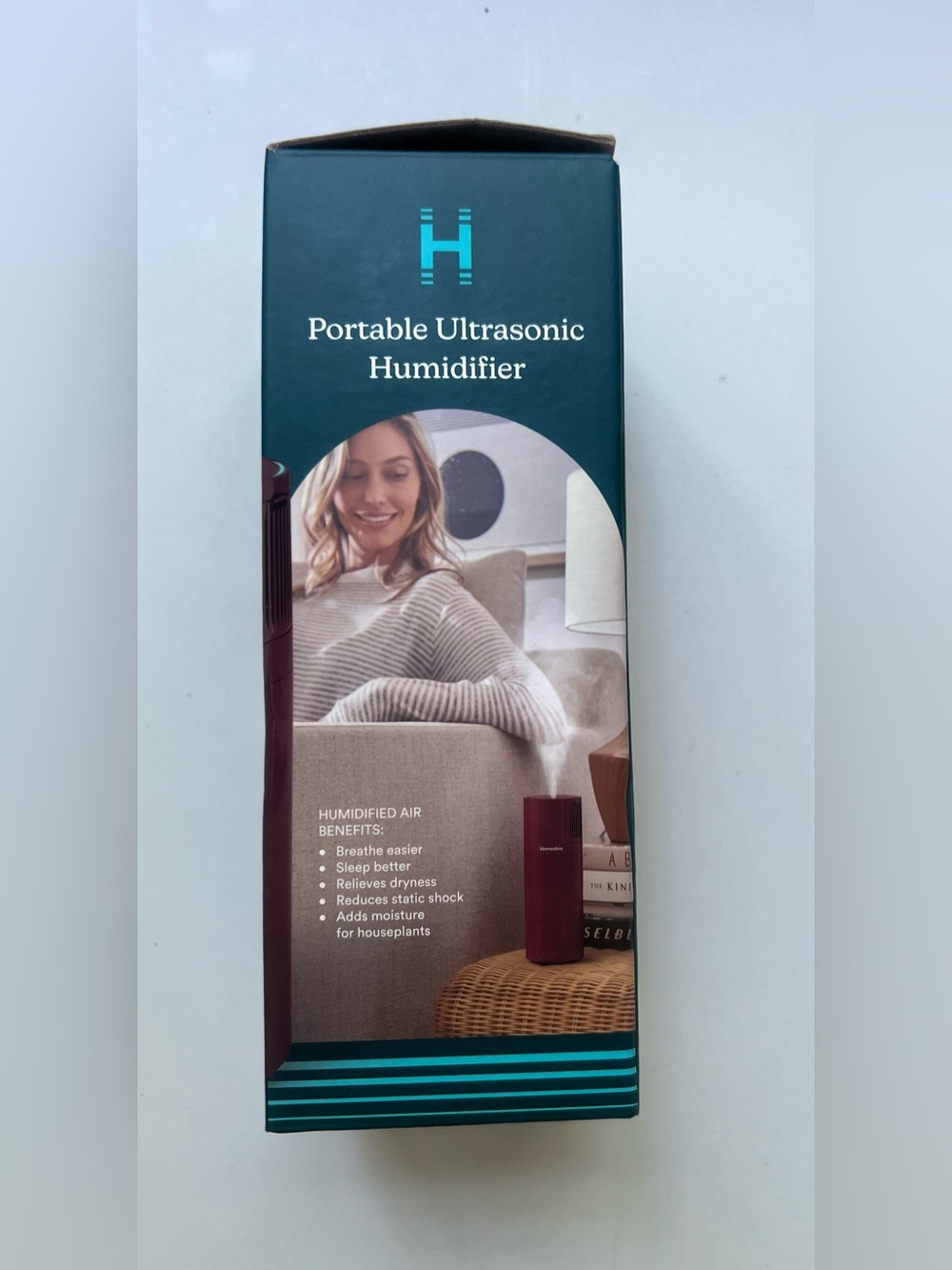 Homedics Portable Ultrasonic Humidifier with Night-Light and Aromatherapy Berry